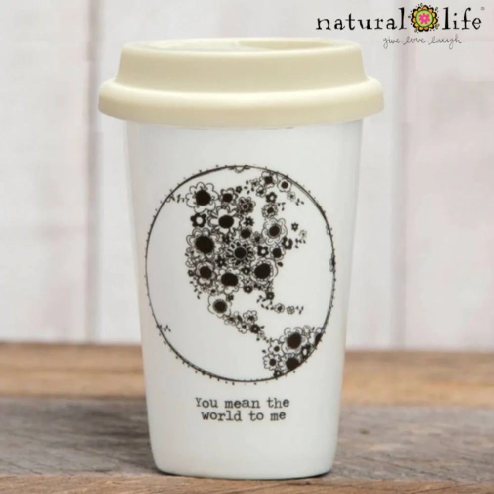 Natural Life You Mean the World to Me Travel Mug